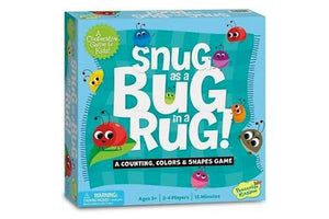 Snug As A Bug In A Rug - The Montessori Room, Peaceable Kingdom, Toronto, Ontario, Canada, board game for kids, children's cooperative game, counting game, colours game, shapes game, best game for 3 year old