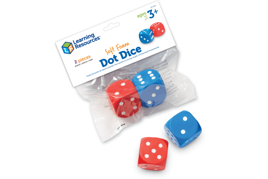 Soft Foam Dot Dice (Set of 2)