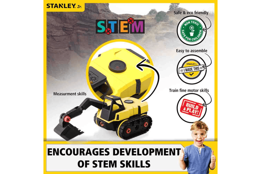 Stanley Jr. Take Apart Excavator I The Montessori Room