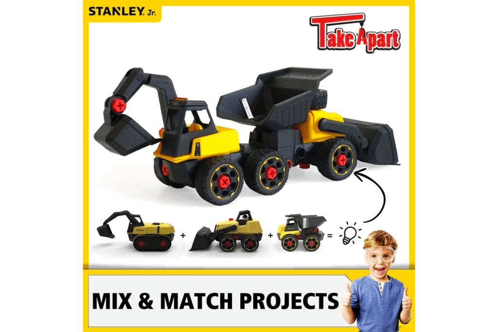 Stanley Jr. Take Apart Excavator I The Montessori Room