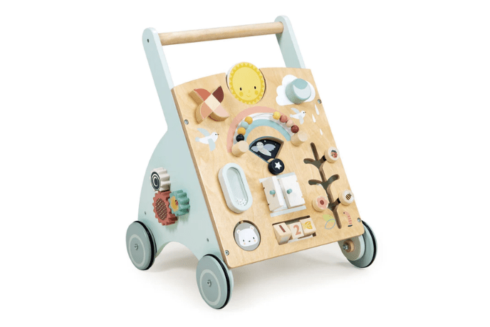 Sunshine Baby Activity Walker, Tender Leaf Toys, Tender Leaf baby walker, wooden walker, best baby walker, activity walker, sturdy walker for toddler, best gift for 1 year old, The Montessori Room, Toronto, Ontario, Canada