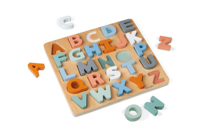 Goki Alphabet Puzzle with Numbers (26 Piece)