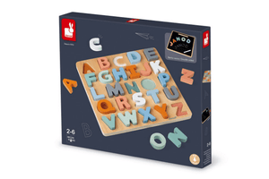 Sweet Cocoon Alphabet Puzzle - The Montessori Room, Janod, Toronto, Ontario, Canada, alphabet puzzle, wooden puzzle, educational toys, literacy tools for kids, chalk board