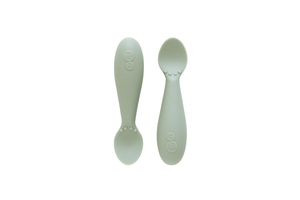 Tiny Spoon, 2-pack, ezpz, silicone spoons for infants and toddlers, Sage, The Montessori Room, Toronto, Ontario, Canada.