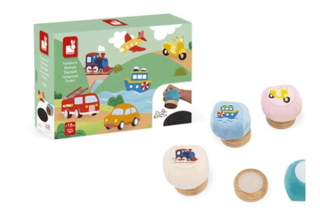 Toddler Fabric Stamp Set - Vehicles I The Montessori Room