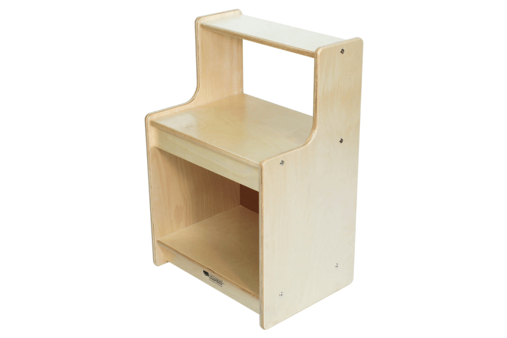 Trojan classroom furniture, Toddler Hutch (D386), children's work station, children's wooden workspace, individual workspace, Montessori work area, Montessori toddler furniture, Toronto, Canada