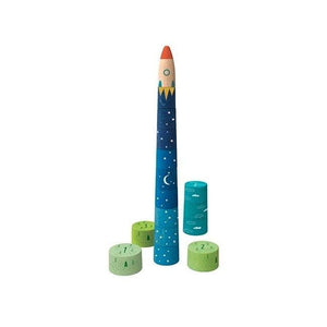 Up to the Stars Stacking Game - The Montessori Room, Toronto, Ontario, Canada, stacking toys, balancing toys, wooden toys, educational toys, rocket, spaceship
