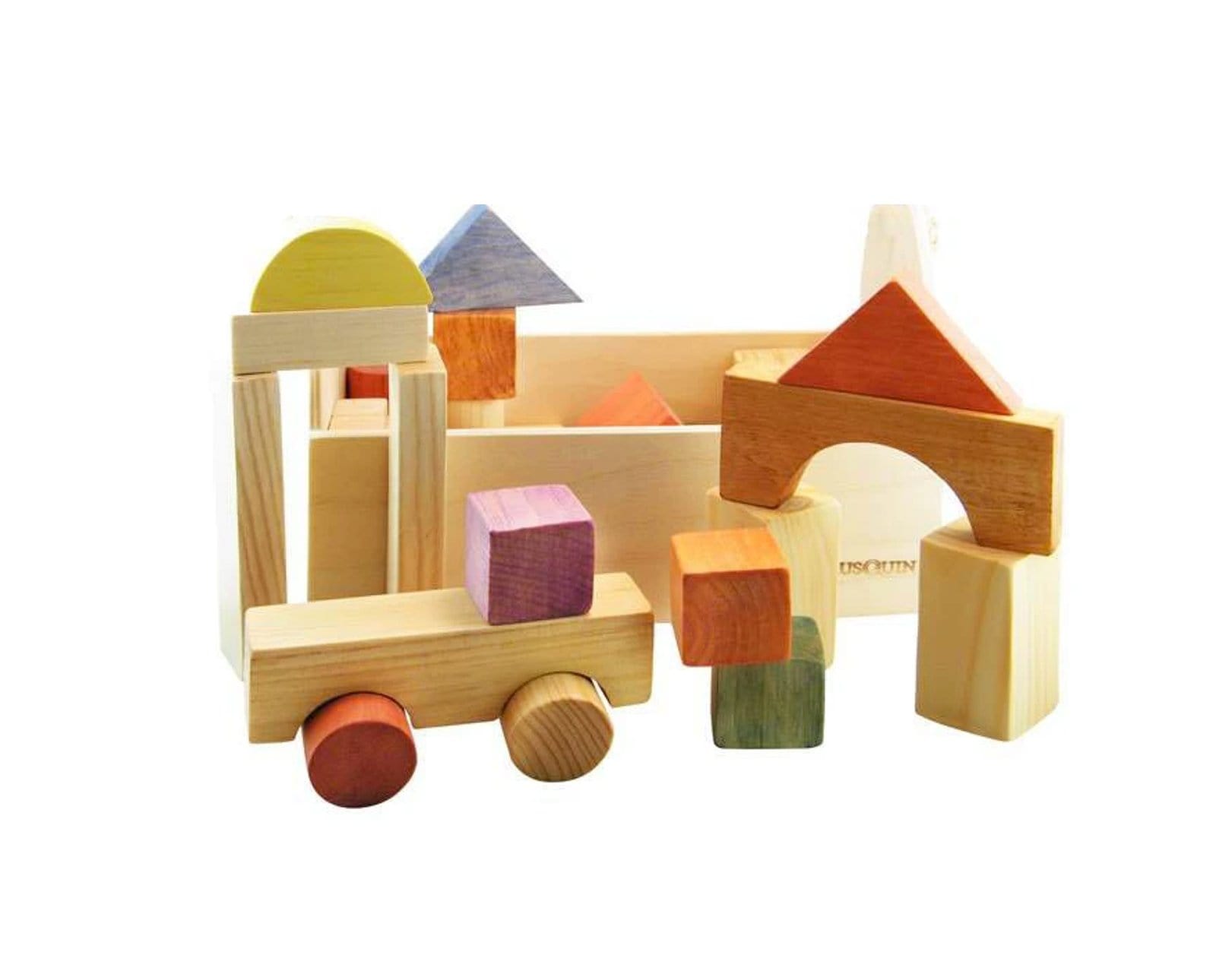 Montessori blocks wooden on sale