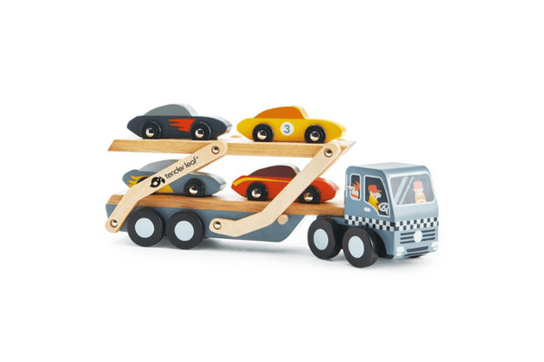 Wooden Car Transporter by Tender Leaf Toys I The Montessori Room
