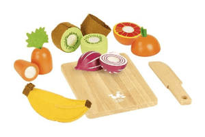 Wooden Fruit & Vegetable Cutting Set - The Montessori Room, Toronto, Ontario, Canada, fruit cutting set, toddler food cutting set