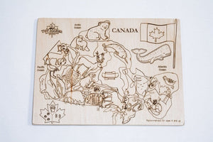 Map of Canada Puzzle, Wood Puzzles, Made in Canada, Toy Makers of Lunenburg, puzzles for 4 year olds, Canada puzzle, animal puzzle, educational puzzle, educational toys, Toronto, Ontario