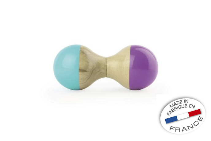 Wooden Maraca Rattle - The Montessori Room, wooden rattle, wooden maraca, infant instruments, baby instruments, musical instruments for kids, rattle, Toronto, Ontario, Canada