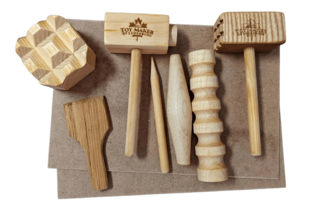 Wooden Playdough Tool Kit