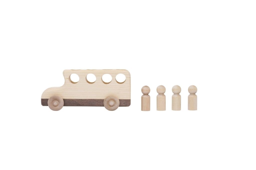 Wooden School Bus - The Montessori Room