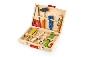 Wooden Tool Box - The Montessori Room, Toronto, Ontario, Canada, Viga Toys, tool kit for kids, children's tools, best toys for 3 year olds, outdoor toys, practical toys
