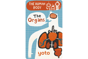 Yoto Card: BrainBots - The Human Body (8 Cards), Yoto Player, Yoto Play, The Organs, The Circulatory System, The Nervous System, The Respiratory System, The Digestive System, The Skeletal and Muscular System, The Immune System, The Senses, Age 6 - 10, The Montessori Room, Toronto, Ontario, Canada. 