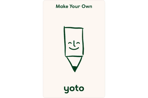 Yoto Card: Make your own cards, pack of 5 make your own cards, Yoto Card, Yoto Play, Yoto Player, make your own music card, make your own story card, audio player for kids, The Montessori Room, Toronto, Ontario, Canada