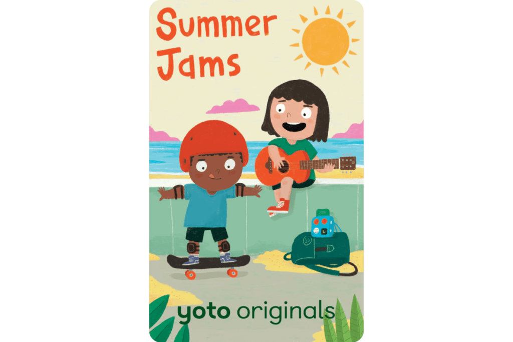 Yoto Card:  Summer Jams, yoto cards for 3 to 10 year olds, Yoto Play, The Montessori Room, Toronto, Ontario, Canada. 